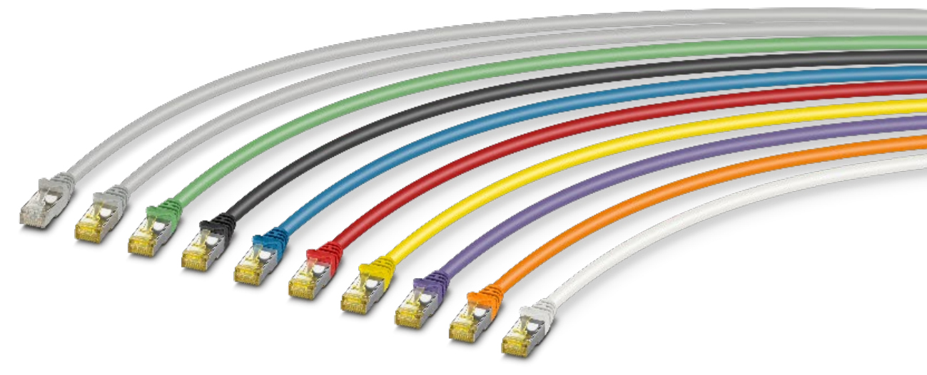 Cables de conexión RJ45 de colores - Phoenix Contact | DigiKey