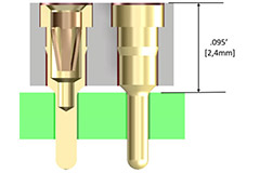 Image of Preci-Dip's 315/415 Series Low-Profile Headers