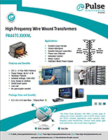 Image of Pulse Electronics, a YAGEO Company Wirewound Transformer Flyer