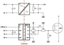 RECOM Power 的 RP xx06S 和 RxxP06S 系列 DC/DC 电源原理图