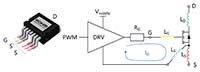 TO-263-7L 封装下与 SiC MOSFET 源极端子开尔文连接的图片