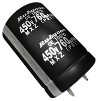 Rubycon MXZ 系列卡入式铝电解电容器的图片