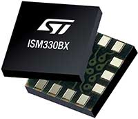 Image de l'IMU à 6 axes ISM330BX de STMicroelectronics