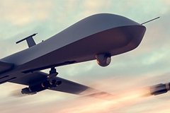 Drone firing missiles