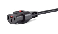 Schaffner's EMC IEC Lock Power Cords Bild der Netzkabel-Produktlinie IEC-Lock von Schaffner