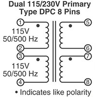 Abbildung: Pins der DPC-Serie von Signal Transformer