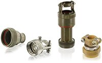 Image des raccords série AS85049 de Souriau (spec MIL-M85049)