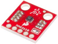 Image of SparkFun's SEN-12670 3-Axis Magnetometer Breakout