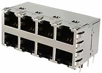 Image of Stewart Connector Ethernet 2.5G Shielded Modular Jacks