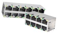 Abbildung: RJ45-StackJack der Serie SS-74500 von Stewart Connector