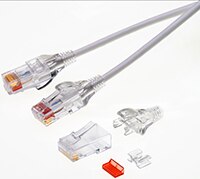Abbildung: RJ45-Stecker von Stewart Connector für Kabel mit kleinem Durchmesser