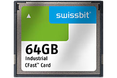 Image of Swissbit's F-800 Series SLC-Based CFast™ Cards for High-End Industrial Applications