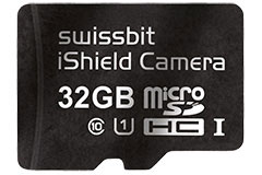 Image of Swissbit's PS-45u Series iShield Camera microSD Card