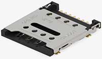 Image of TE Connectivity Hinge-Type Micro SIM Card Connectors