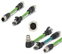 TE Connectivity 的 AMP M12 D-Code 线缆组件图片