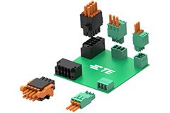 Image of TE Connectivity AMP Connectors Push-In PCB Terminal Block Connectors