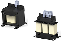 Abbildung: Netzdrossel-Filter der Serie RPQ von TE Connectivity Corcom