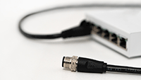 Image of Tensility M12 D-Code Ethernet Cable Assemblies with Shielded Cat5e Construction