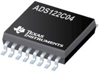 Image of Texas Instruments' ADS122C04 24-Bit Analog-to-Digital Converter