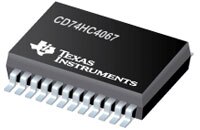 Image of Texas Instruments' CD74HC4067/CD74HCT4067 Analog MUX/DEMUX