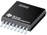 Image of TI's ISO5452 Isolated IGBT Gate Driver with High CMTI