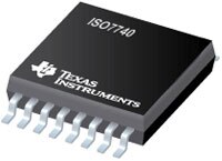 Image of Texas Instruments' ISO774x Quad-Channel Digital Isolators