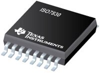 Image of Texas Instruments' ISO7830 Triple-Channel Digital Isolators