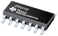 Image of Texas Instruments' OPA4192 e-trim™ Operational Amplifiers