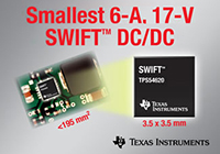 TPS54620 - TI's Smallest 6A, 17V DC/DC