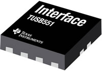 Image of Texas Instruments' TUSB551 Single-Channel Re-Driver