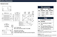 TRACO Power TCI 传导冷却系列电源 - 130 外形图