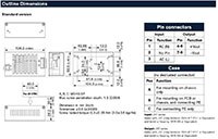 TRACO Power TCI 传导冷却系列电源 - 240 外形图