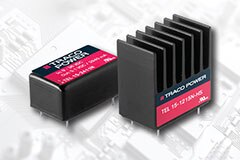 Image of TRACO Power's TEL 15N and TEL 15WIN Series DC-DC Converters