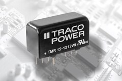Image of TRACO POWER's TMR 12WI Series of 12 W DC/DC Converters