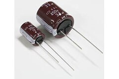 Image of Chemi-Con's KXF Series Aluminum Electrolytic Capacitors