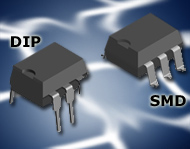 Imagen del relé de estado sólido de la serie LH1518 de Vishay Semiconductor/Opto Division