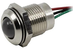 Image of VCC's CL Series Ø 0.555" (14 mm) Watertight LED Indicator, IP67 and Vandal Resistant