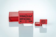 Image of WIMA's MKP 4C Capacitors with PCM 10 mm to 22.5 mm