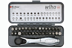 Image of Wiha's 32 Piece GoBox Torx+ Bit Set with Mini Ratchet