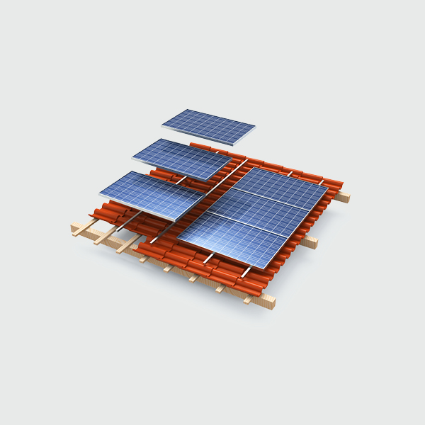 Illustration of solar inverters