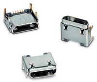 Würth Elektronik 的 WR-COM 系列 USB Micro B 連接器圖片