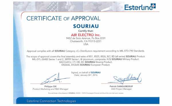 Image of Souriau Approved Distributor