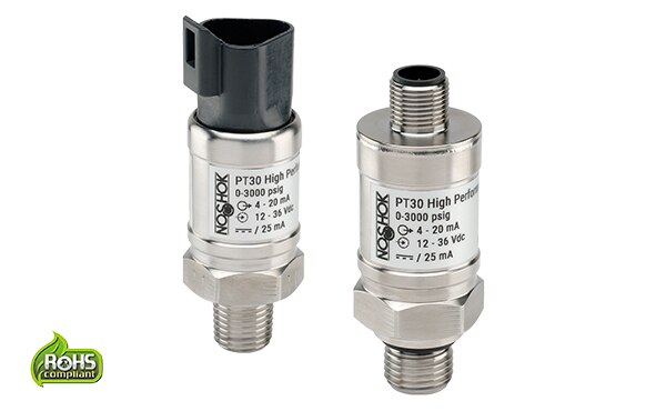 Image of NOSHOK's PT30 High Performance Fixed Range Transmitters & Transducers