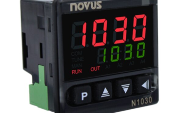 Image of NOVUS Automation's N1030 Temperature Controller Features a High Performance PID Algorithm in 35mm Depth