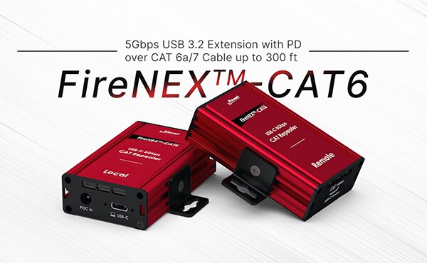 USB-C Extender over CAT cable