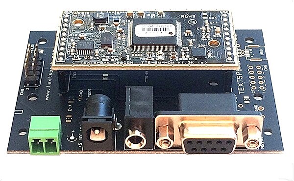 Image of TextSpeak's TTS-EM-HD2 Board Level Solution and Development Platform