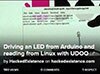 UDOO 的從 Arduino 驅動 LED 和從 Linux 讀取圖片