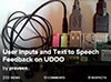 UDOO 的 UDOO 上的用户输入和文语转换反馈的图片