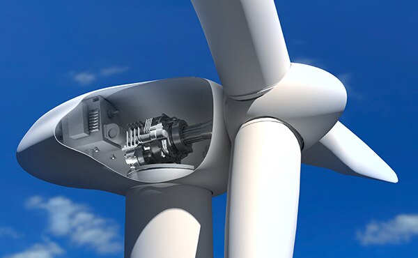 Image of Wachendorff Automation Wind turbine with rotary encoder