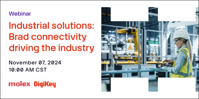 image of Industrial solutions: Brad connectivity driving the industry webinar